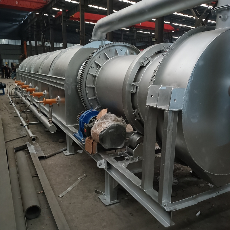 150 - horno horizontal rotatorio 200kg/H con poder y 2 de AC380V - velocidad de rotación 3rpm