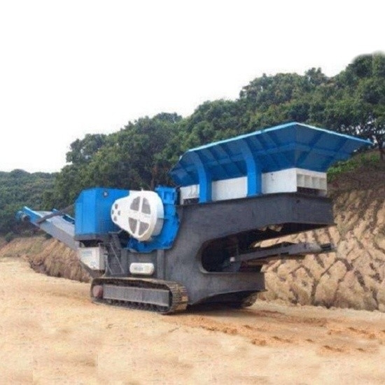 Tipo rueda móvil de la correa eslabonada de la planta de la trituradora de mandíbula montada para la explotación minera