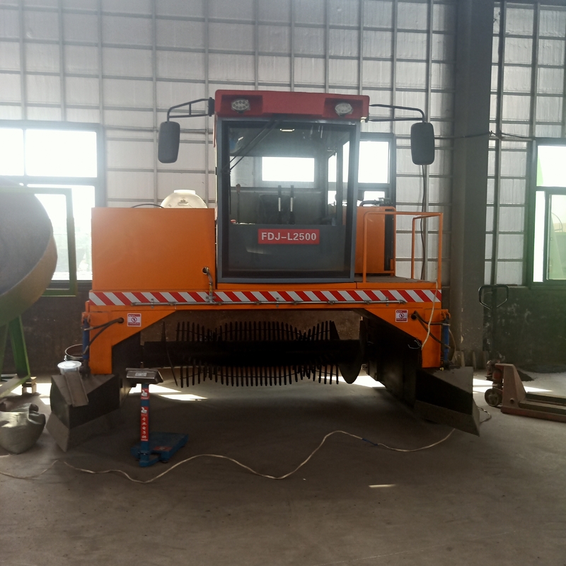 Tipo móvil estiércol vegetal Turner Machinery de la correa eslabonada para los materiales del fertilizante